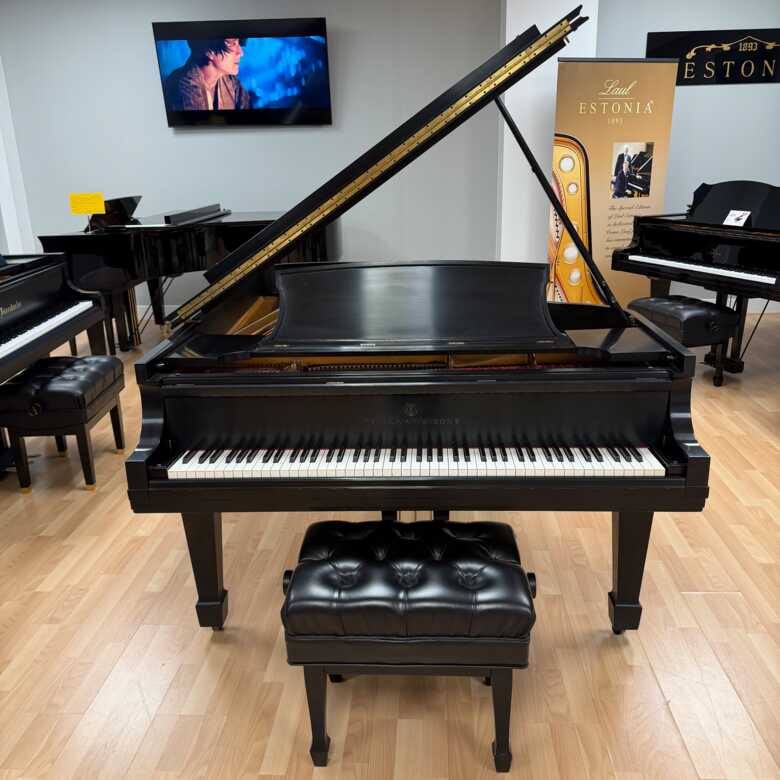 Steinway B #406861 Satin Ebony Grand Piano Rebuilt in 2013