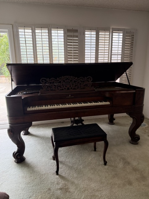 1875 Stein & Sons Square Grand Piano-Provenance