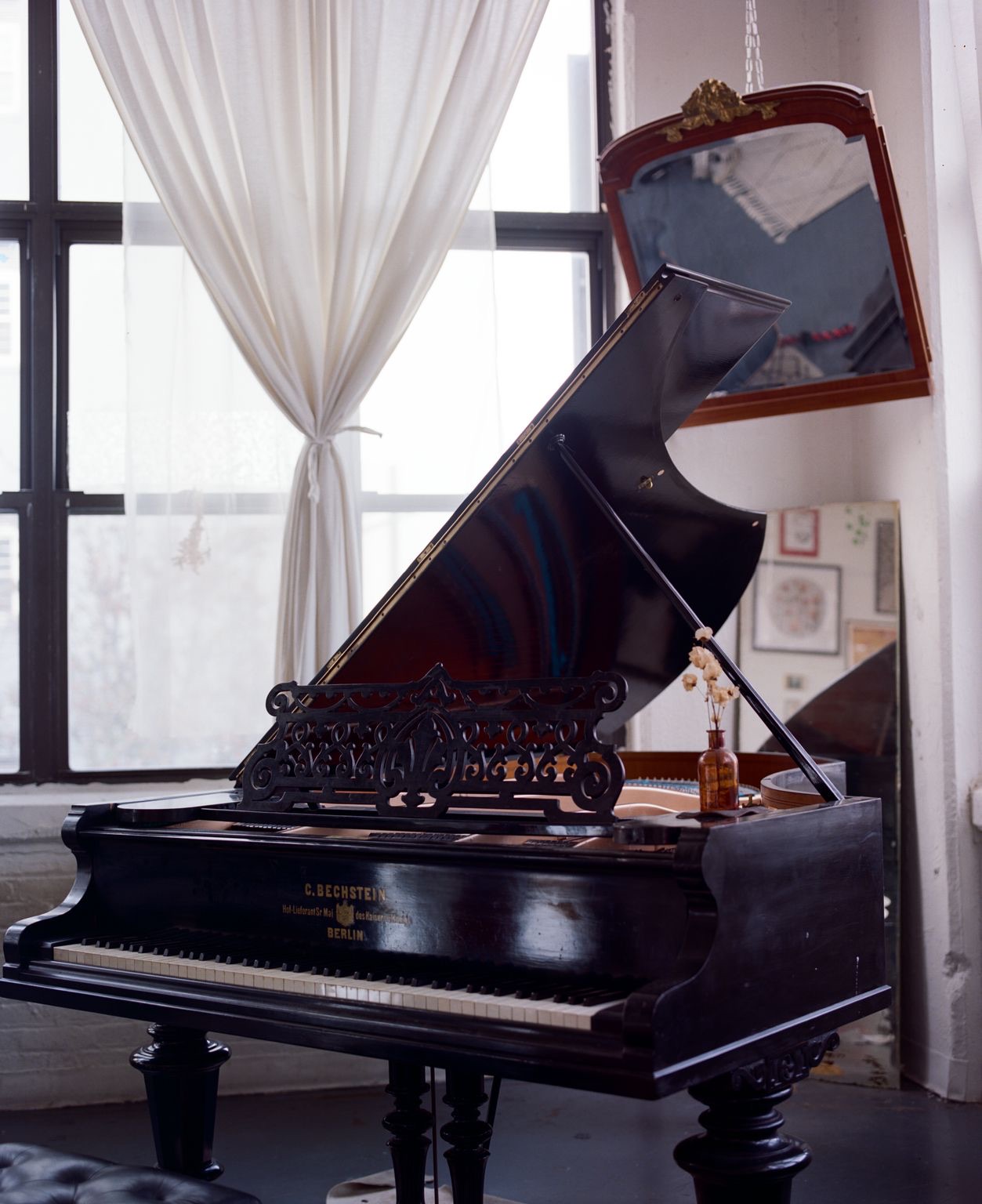 C. Bechstein Model V Grand in Ebony - Fully Rebuilt/Restored