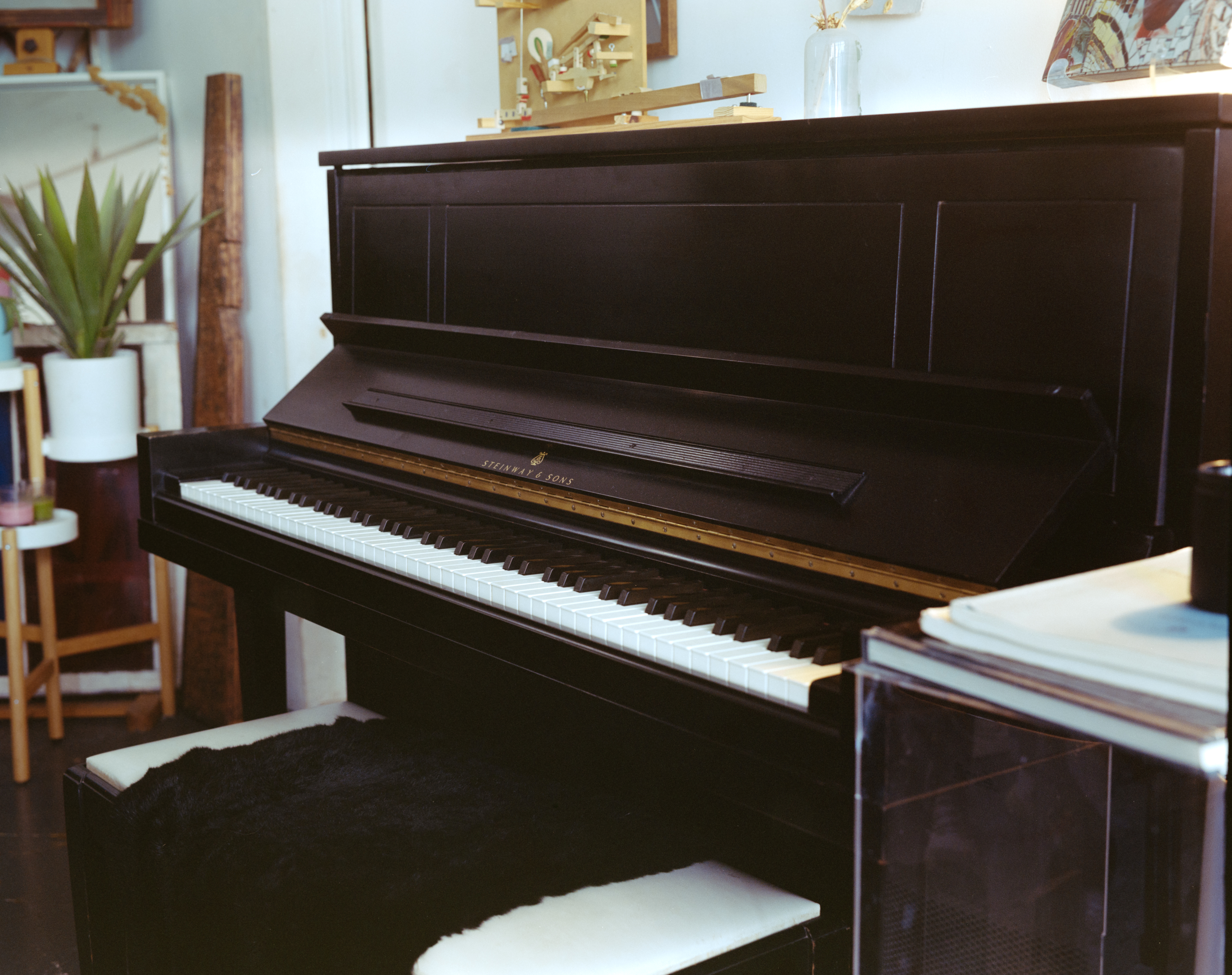Steinway & Sons Model 1098 in Ebony, Restored - FREE deliver