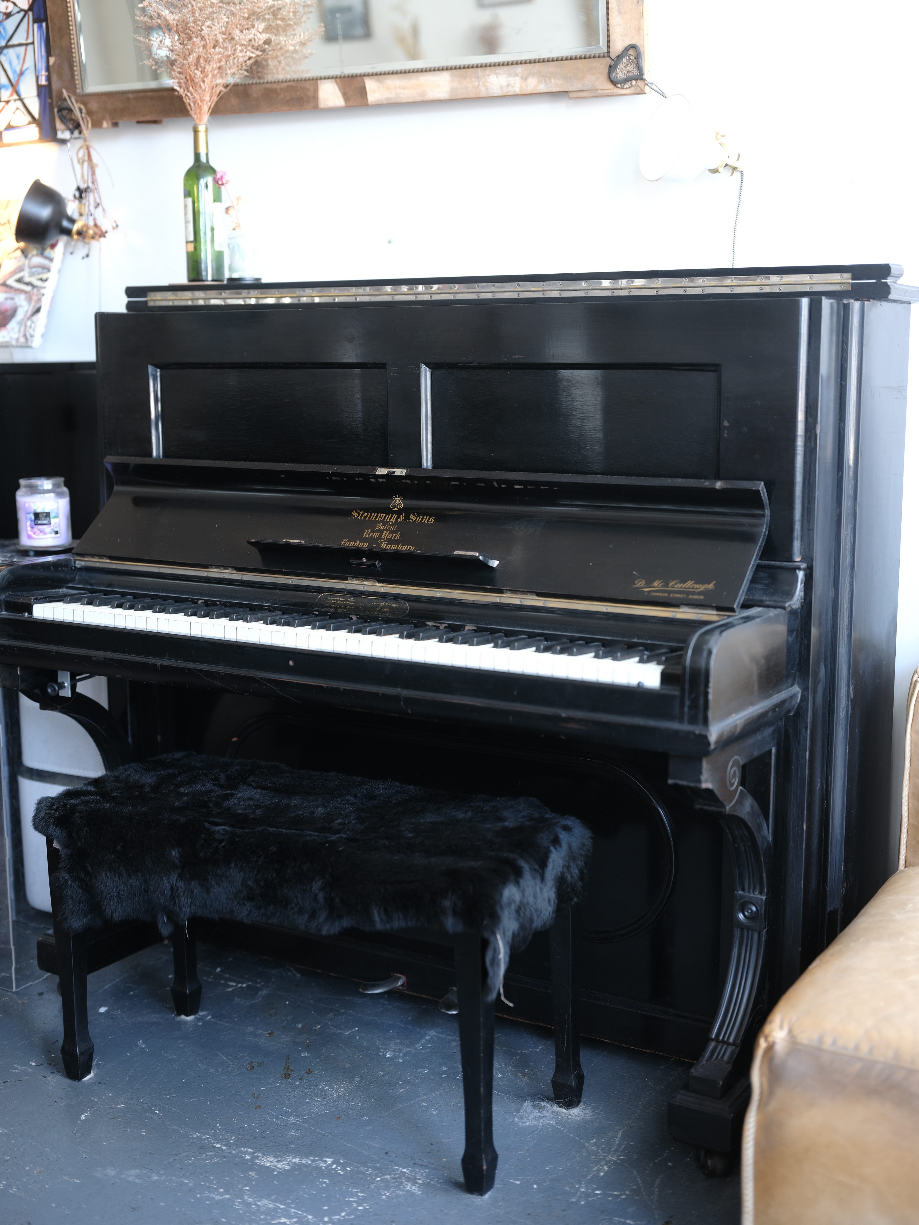 Steinway K52 ebony-fully restored! 
