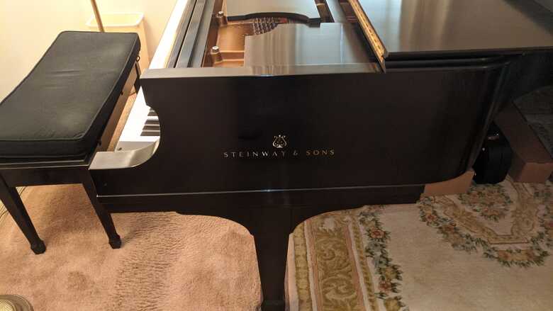 Steinway Model D Concert Grand Piano in showroom condition 