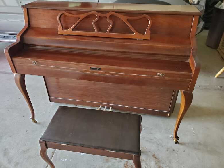 Kimball Upright Piano with Bench Model 403P