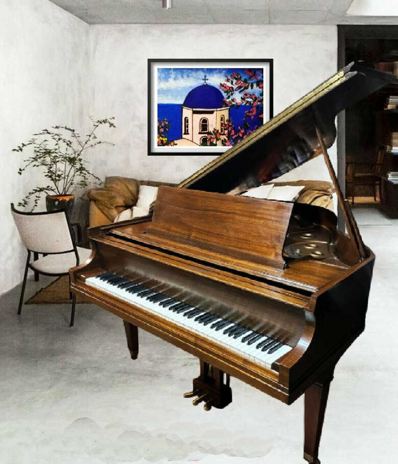 Baldwin 5' 2 Model M grand piano & Yamaha bench