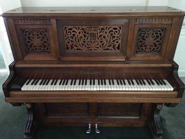 1887 Chickering Upright Piano - Gorgeous