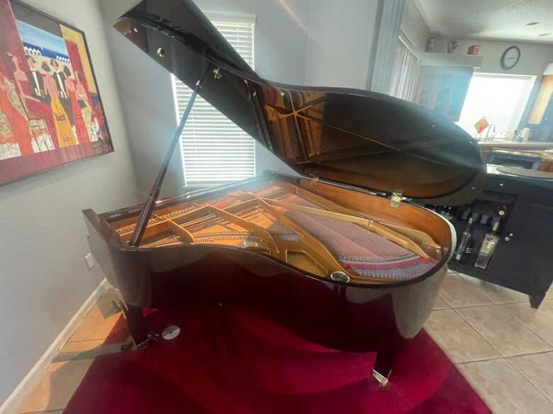 George Steck Baby Grand with PianoDisc player