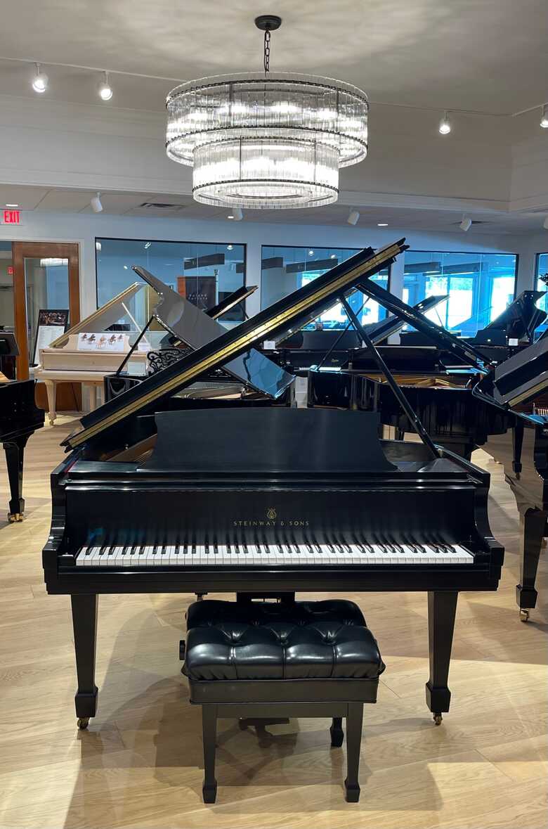 Steinway & Sons Model M Ebony Satin Grand Piano