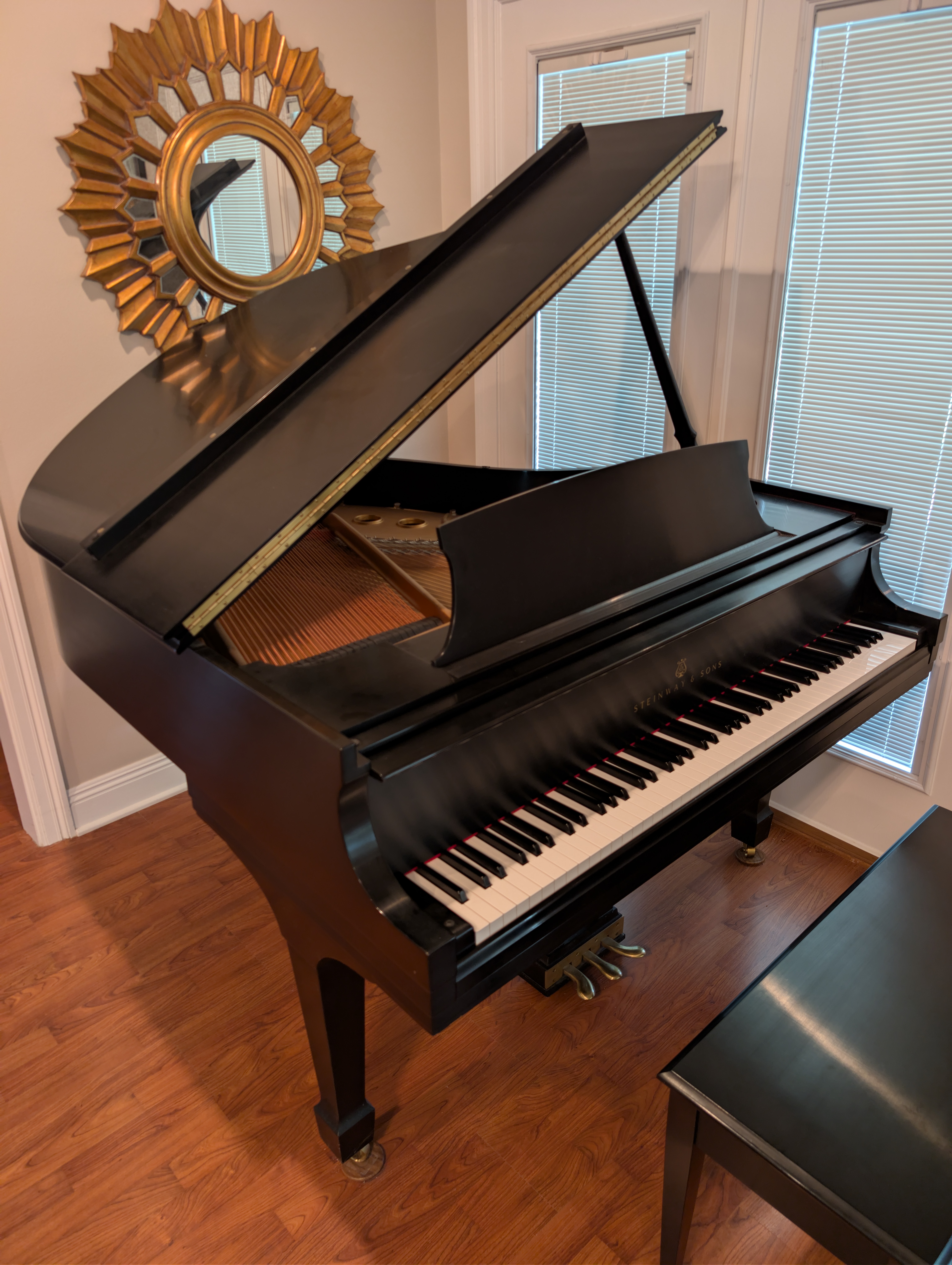 1991 Steinway S in Satin Ebony