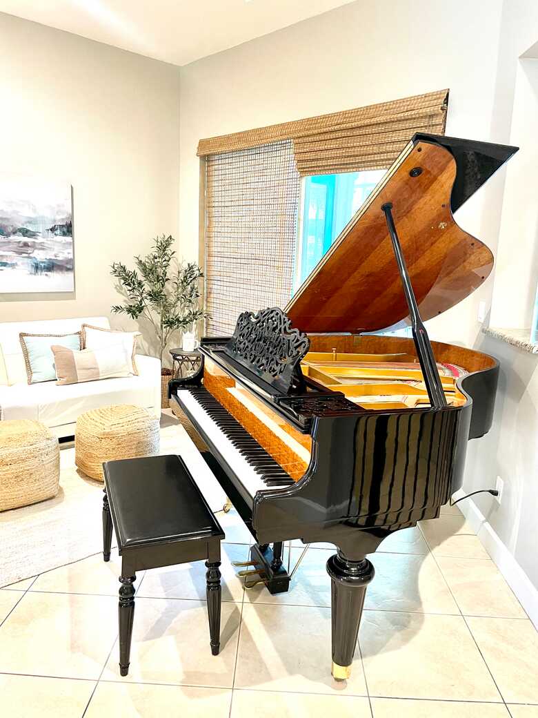 Beautiful player piano with newest player System QRS PNO3