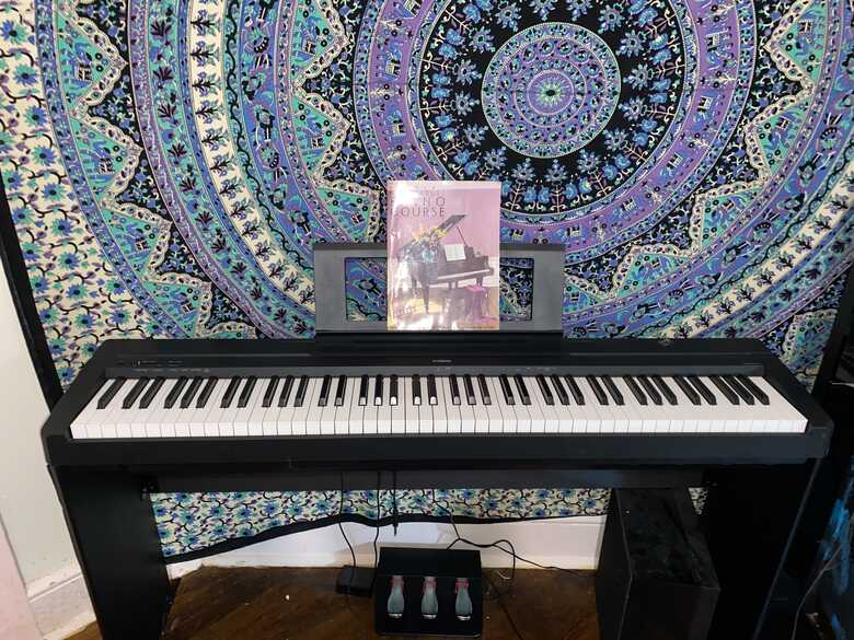 Yamaha P-45 88-key Digital Piano with Speakers, piano stand