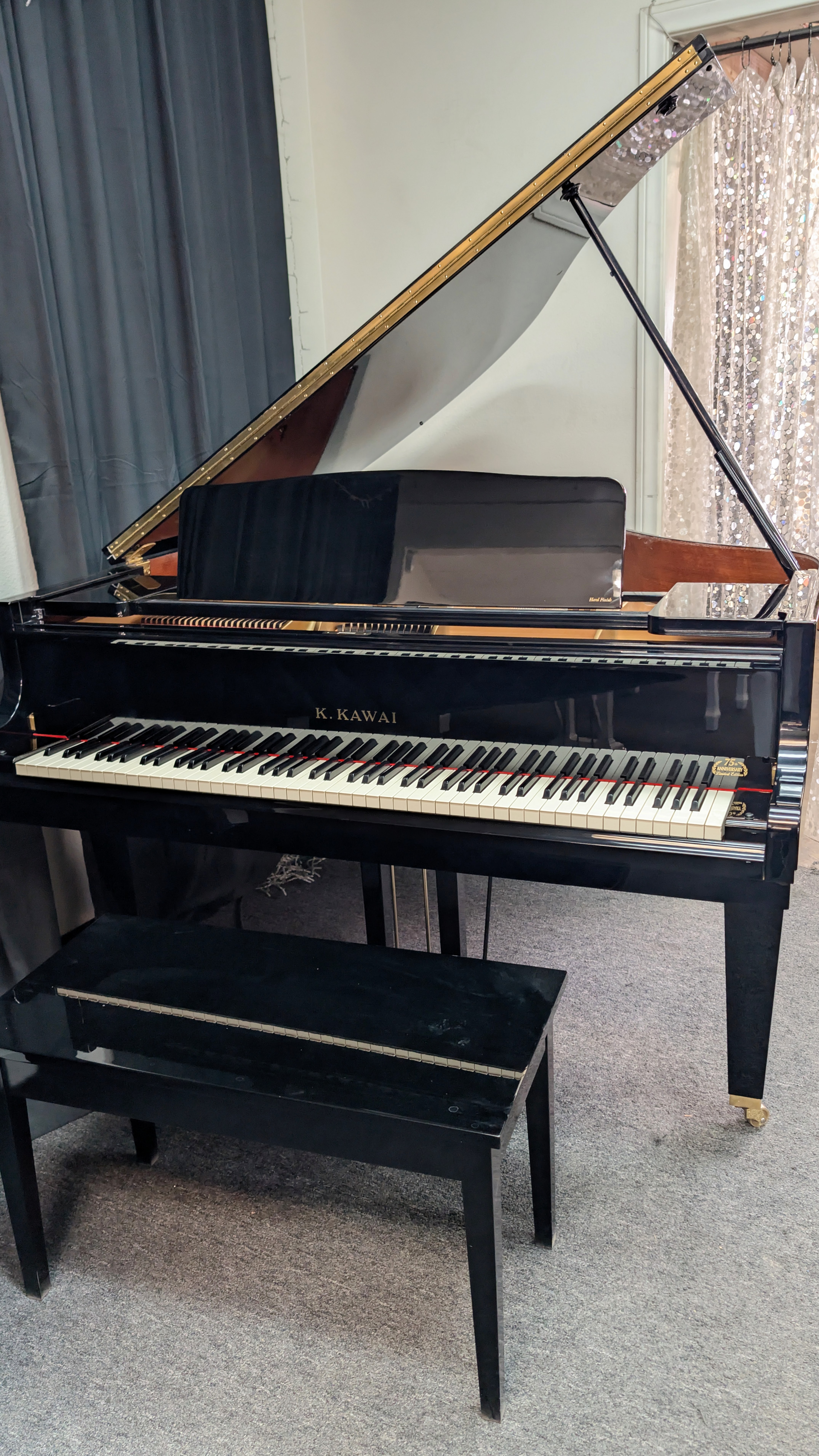 Kawai GE-20 Baby Grand Piano – Black High Gloss