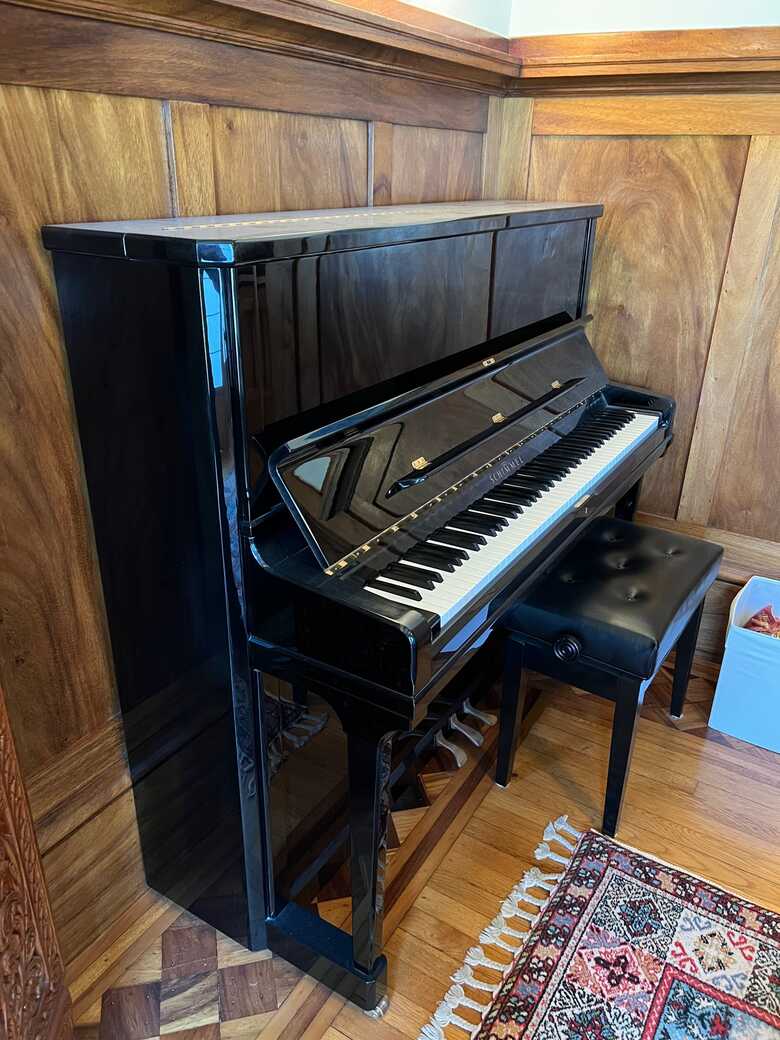 1996 Schimmel 130T upright piano black FOR SALE