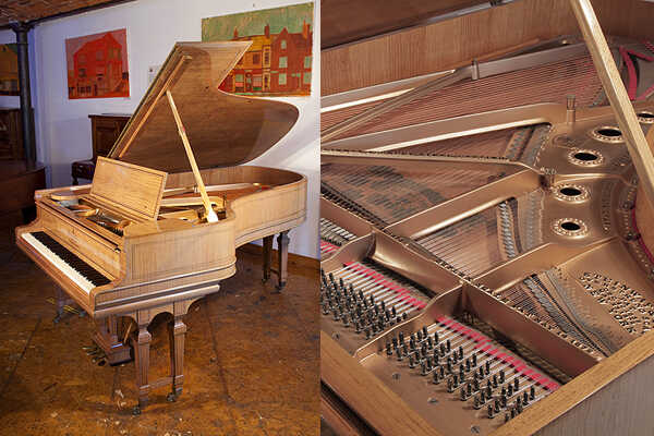 Reconditioned, 1906, Steinway Model B grand piano in satinwo