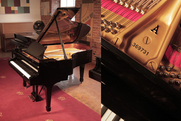 Restored, 1960, Steinway Model A grand piano in black