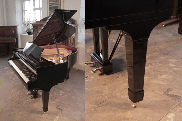 Rebuilt, 1937, Steinway Model S baby grand piano in black