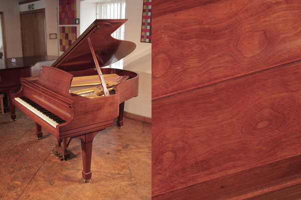Reconditioned 1966, Steinway Model L grand piano in mahogany