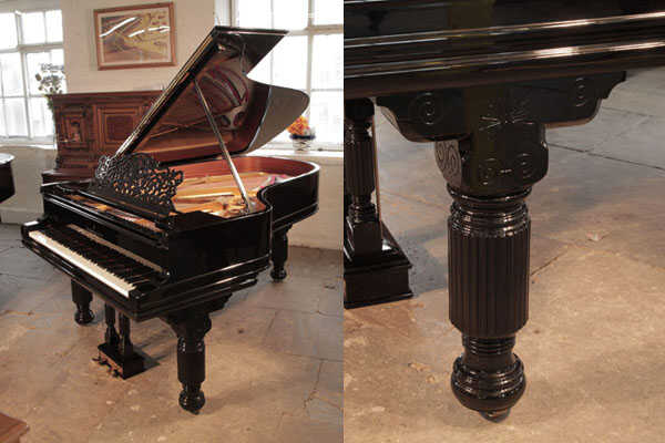Rebuilt, 1886, Steinway Model B Grand Piano in Black