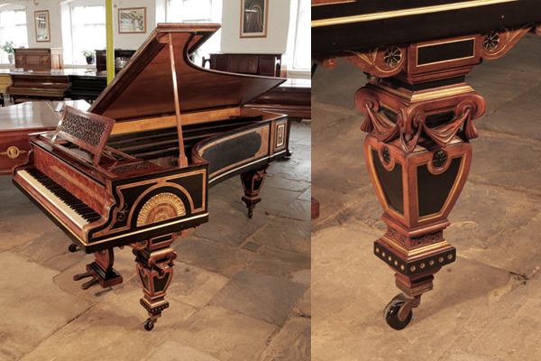 Egyptian Revival Erard Grand Piano by William Lomax