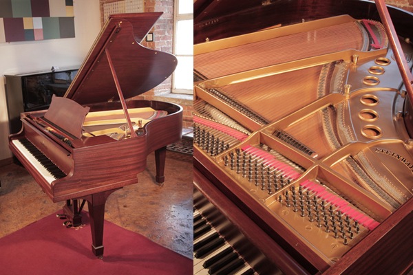 Rebuilt,Steinway Model M Grand Piano Satin Mahogany