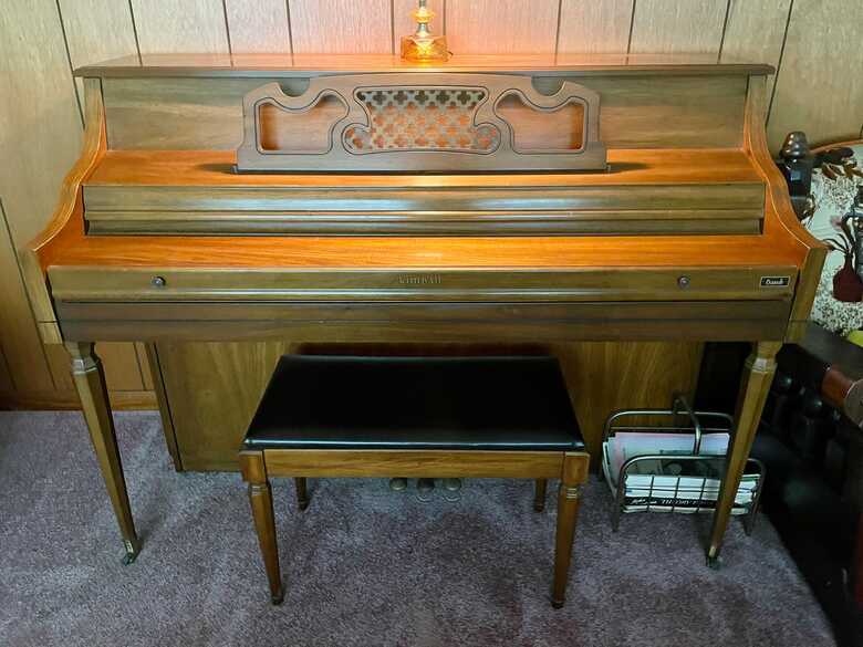 Kimball Console upright piano