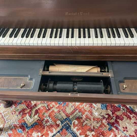 Marshall & Wendell Baby Grand Ampico Player Piano & Benc
