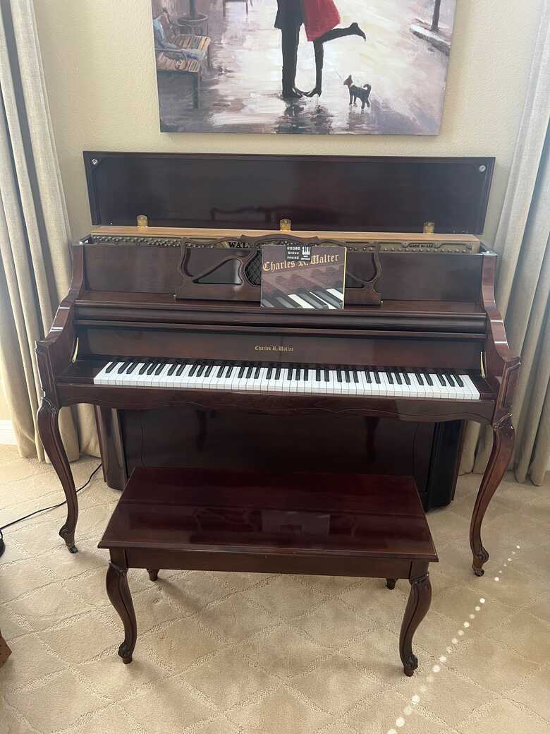 Charles Walter French Provincial Upright Piano