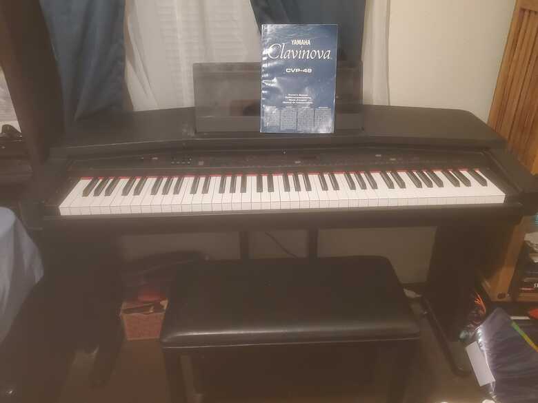 76 weighted key black Yamaha Clavinova Digital Piano
