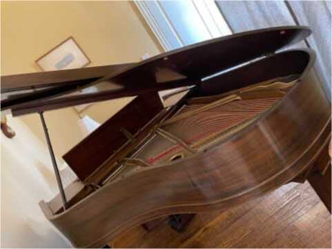 Great Condition 1930s Parlor Grand Piano & stool