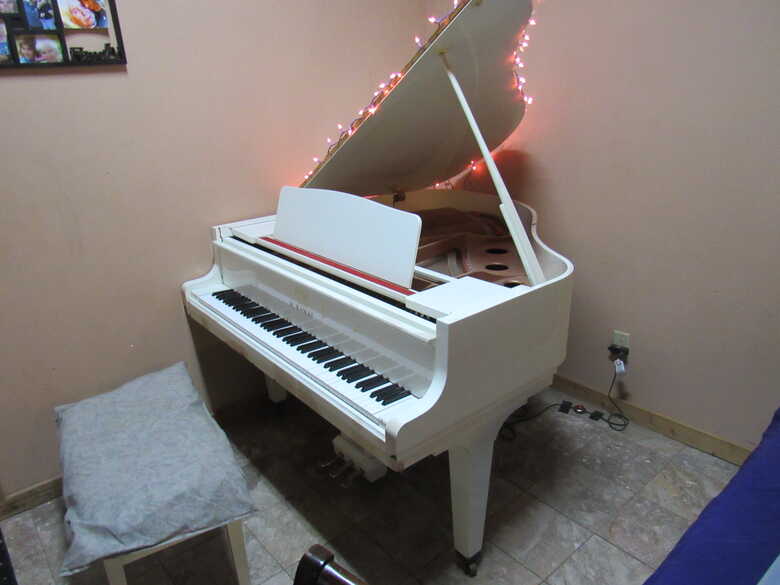 White K.Kawai Grand Piano