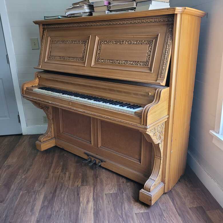 Antique Ivers and Pond upright piano