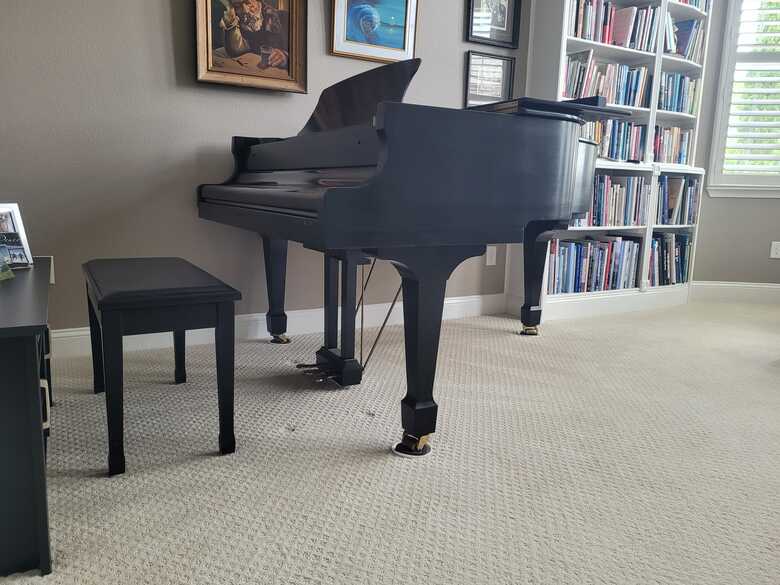 Ebony Satin 6'1" Grand Piano