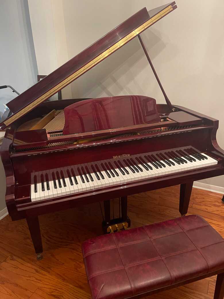 Wurlitzer C143 Baby Grand PLAYER Piano | 4'8" | Mahogany