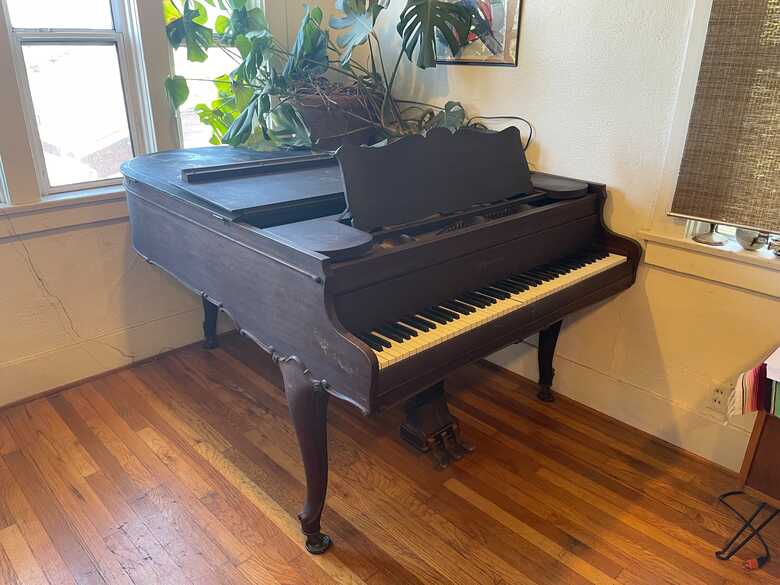 Antique Chickering Baby Grand
