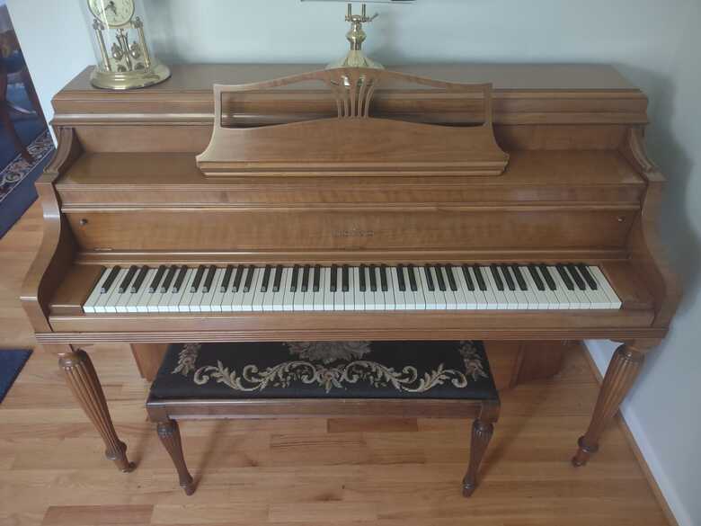 Steinway and Sons upright piano