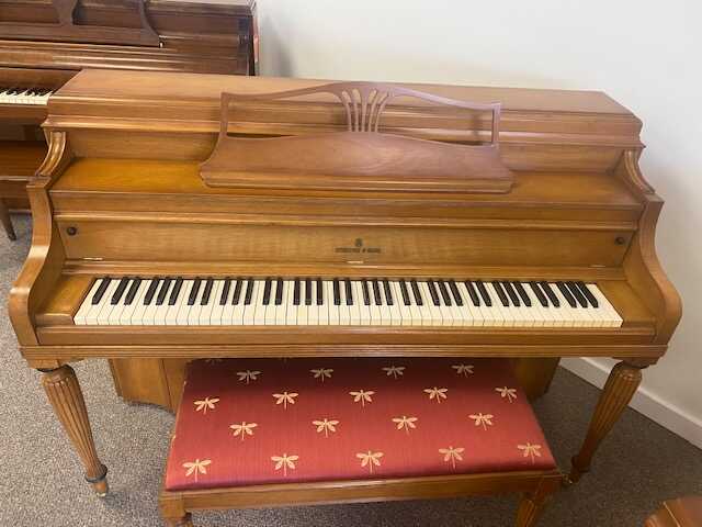 Beautiful Maple Steinway & Sons Upright 