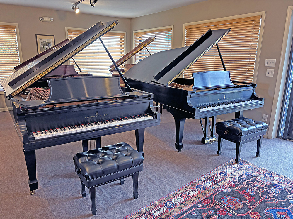 TWIN Steinway B Grand Pianos - SPECIAL OFFER FOR BOTH $95,00