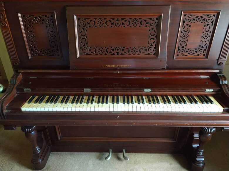 Henry F Miller Boston Upright Piano - PRICE REDUCED