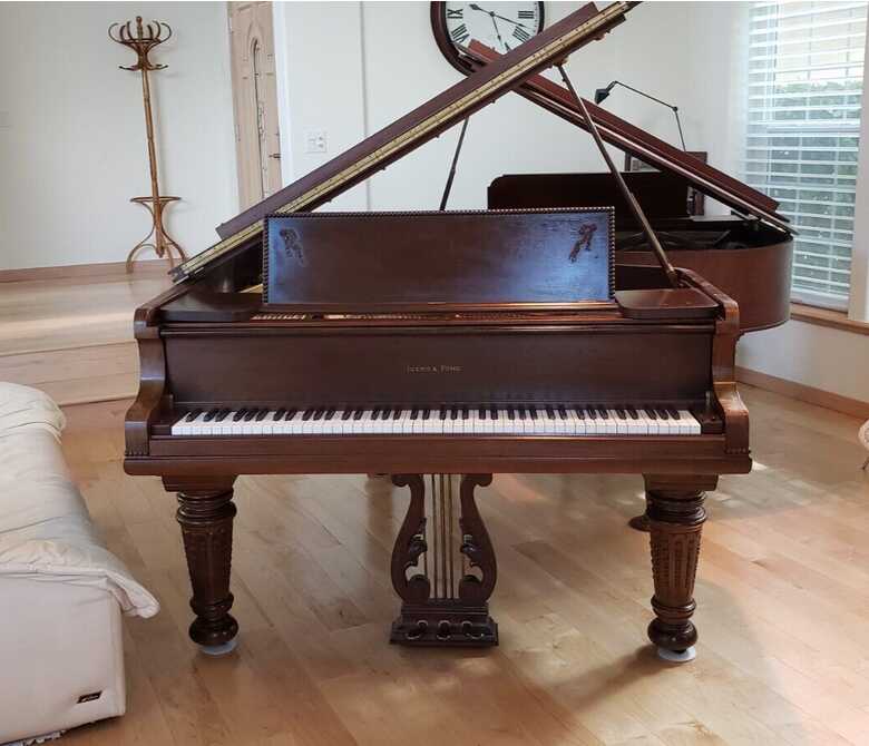 Antique Parlor Grand Piano