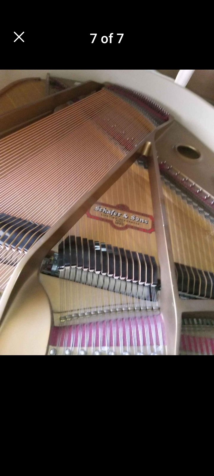 Baby grand Ivory Piano
