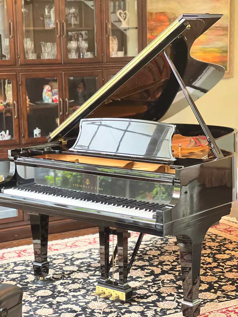 Pristine condition Steinway Model B with piano player