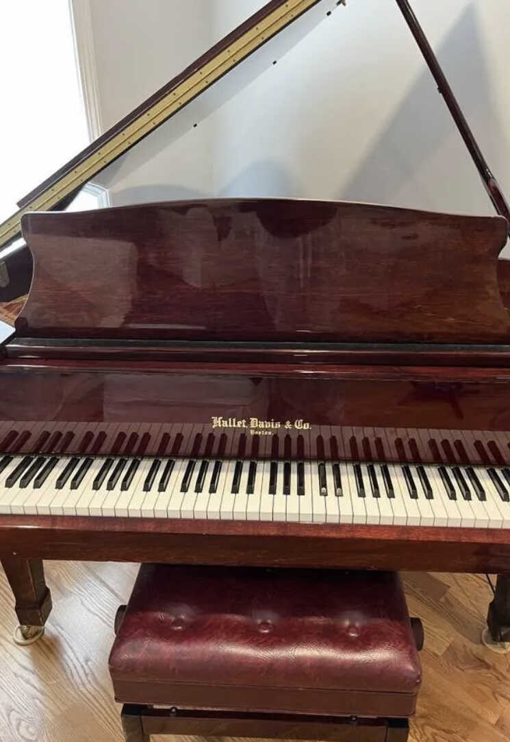 Beautiful Hallet, Davis & Co., Baby Grand Piano