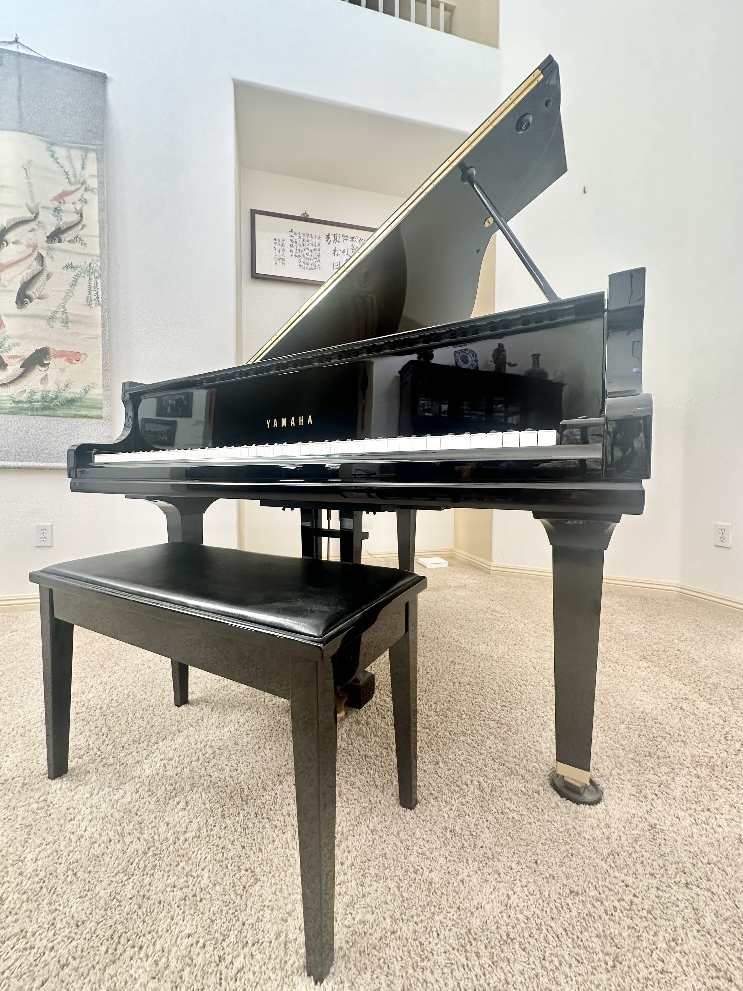 Yamaha 5”3 Grand Piano GC 1 Ebony Polished with Bench 