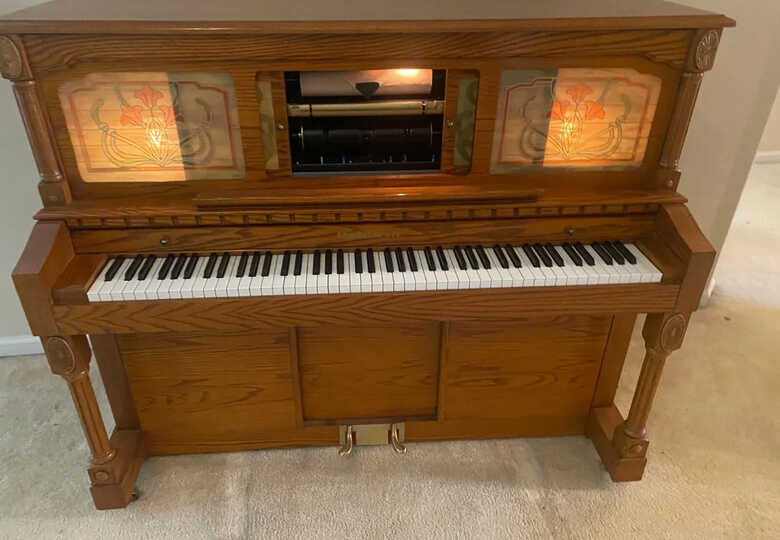 Baldwin Hamilton old fashion  self player piano