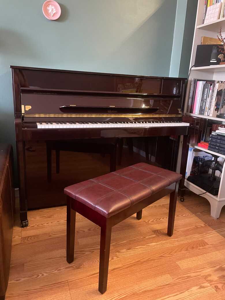 Weber W114 Upright Piano with bench