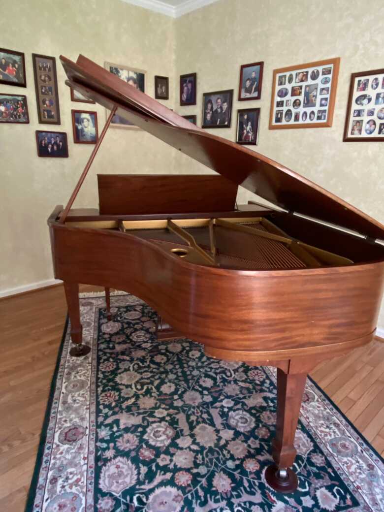 Beautiful Antique Parlor Grand Piano