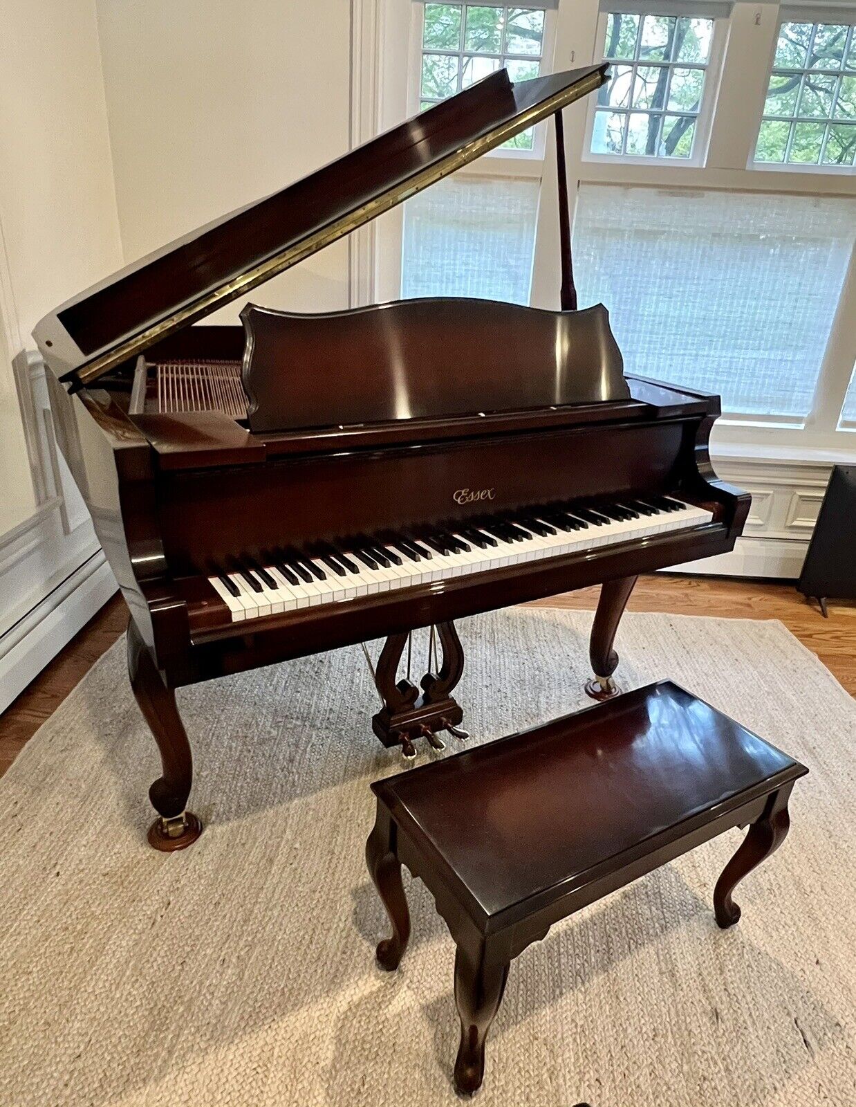 Essex Baby Grand Piano by Steinway Cherry -  GREATNESS