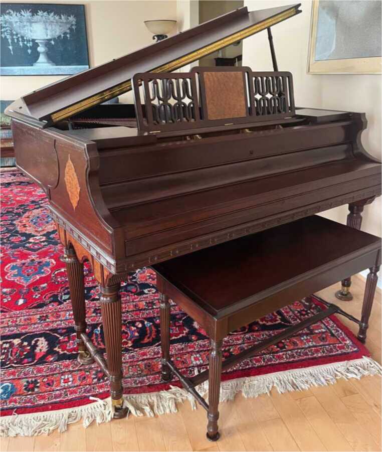1929 Everett Grand with WiFi Enabled Piano Disc Player