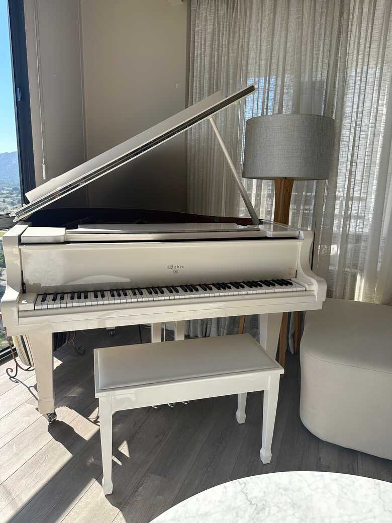 Weber Special Edition white Grand Piano