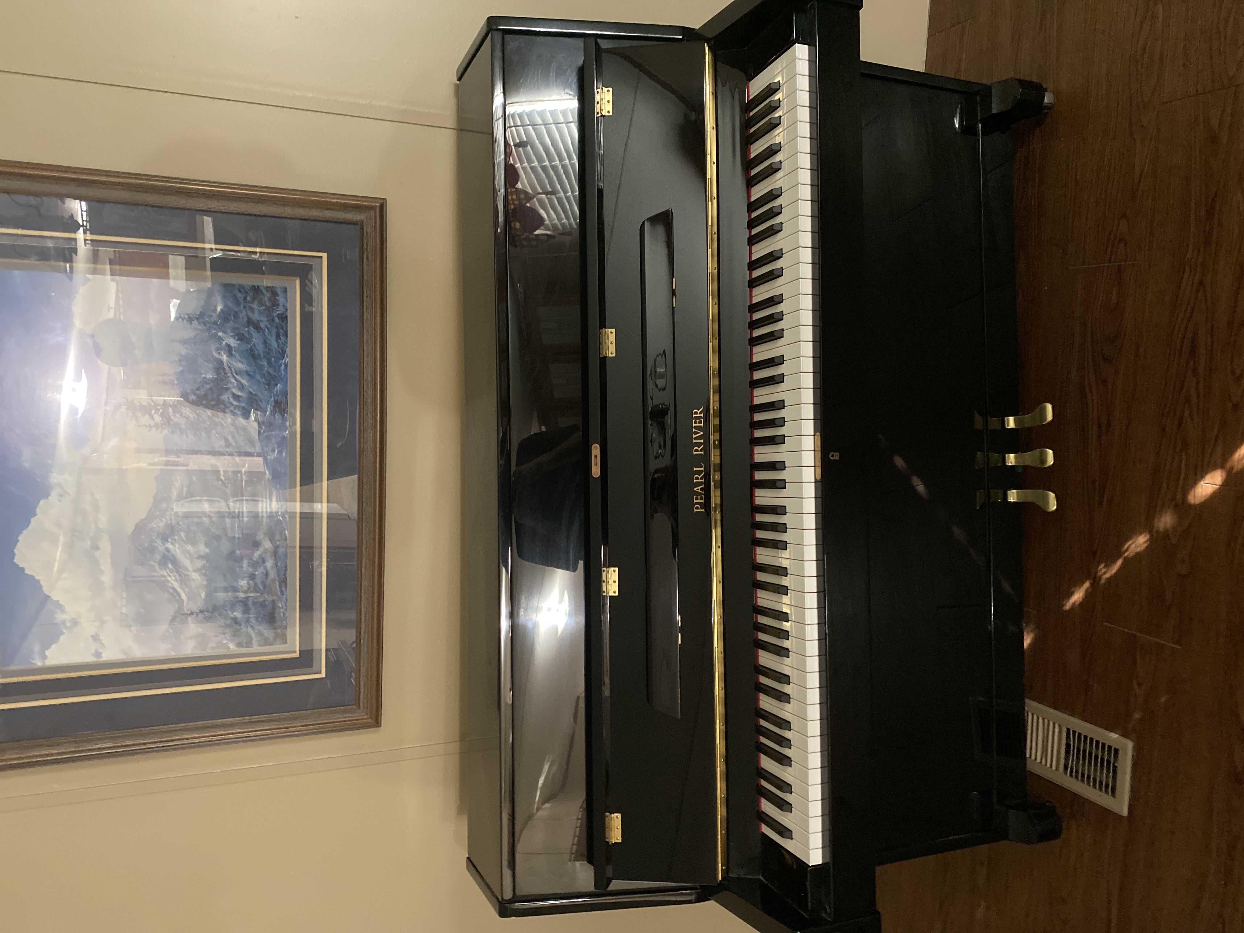 Pearl River Upright piano (black)