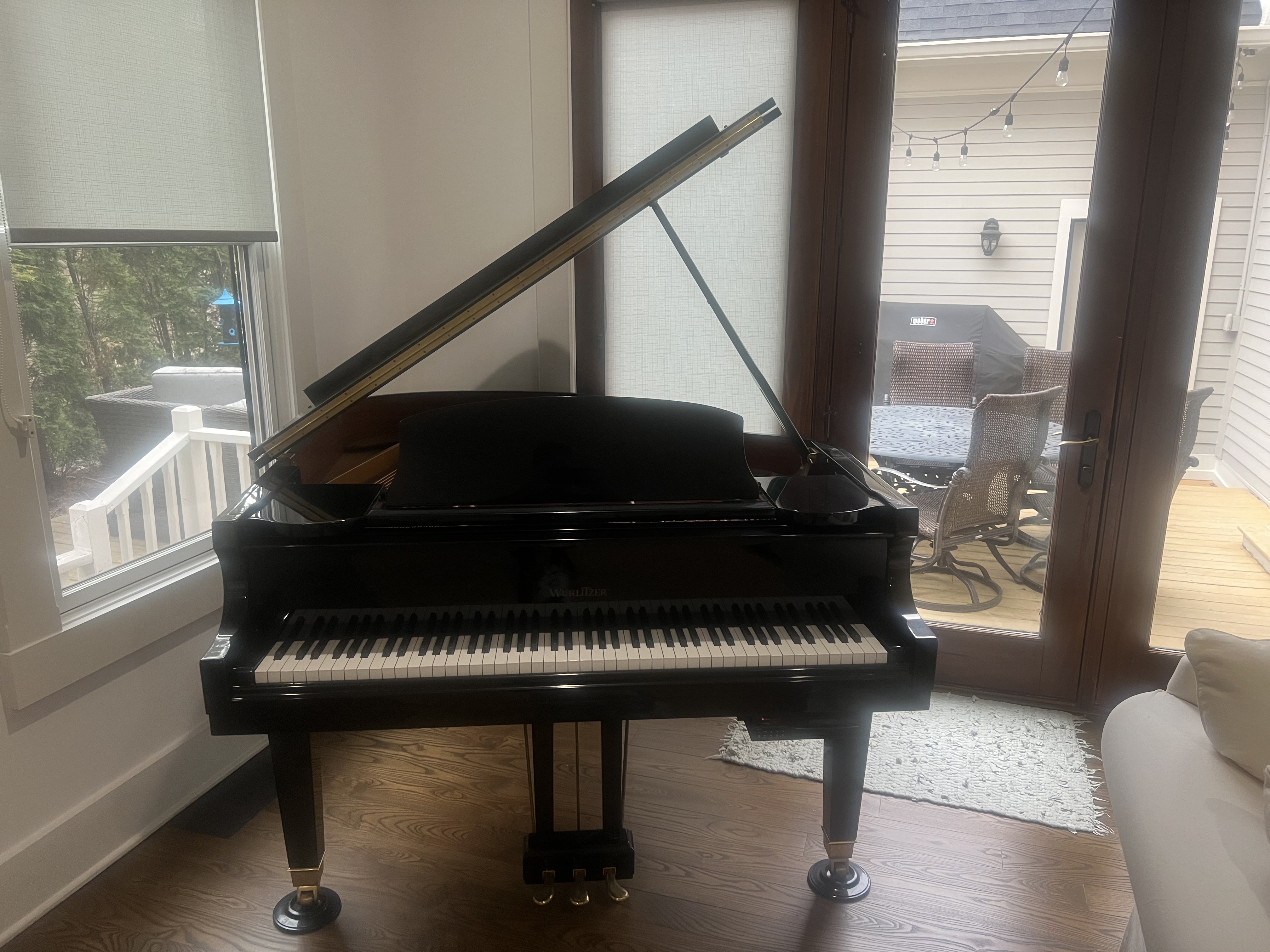 Beautiful baby grand player piano